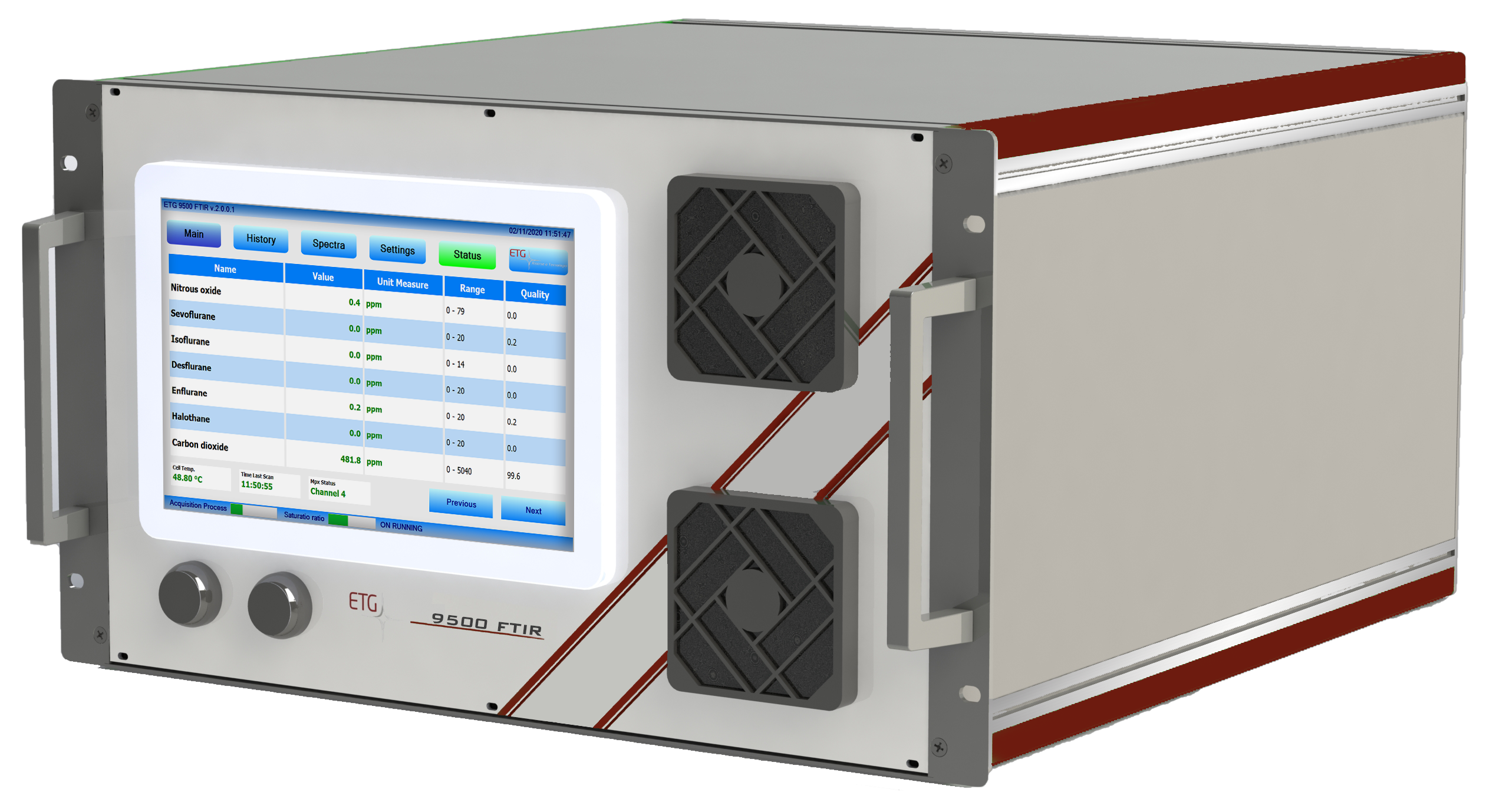 ETG-9500-FTIR-1.png Analisador multi-componentes FTIR 9500, ETG - Image 1
